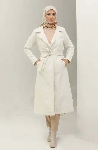 Double Breasted Collar Cachet Cape 5503-03 Ecru 5503-03