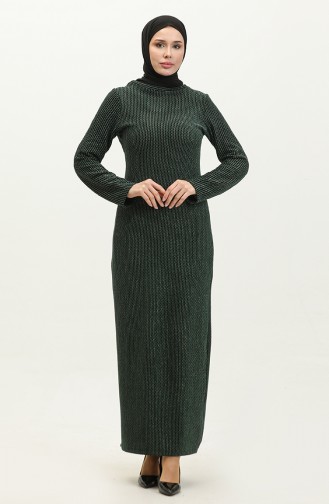 Robe Crayon A Paillettes 0148-01 Khaki 0148-01