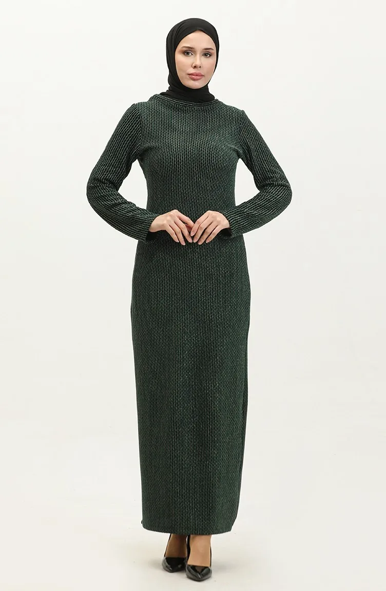 Glitzer-Bleistiftkleid 0148-01 Khaki 0148-01