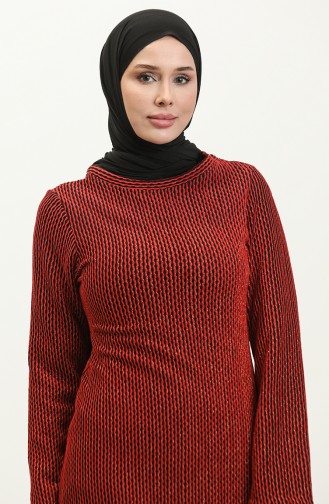 Robe Crayon A Paillettes 0148-02 Rouge 0148-02