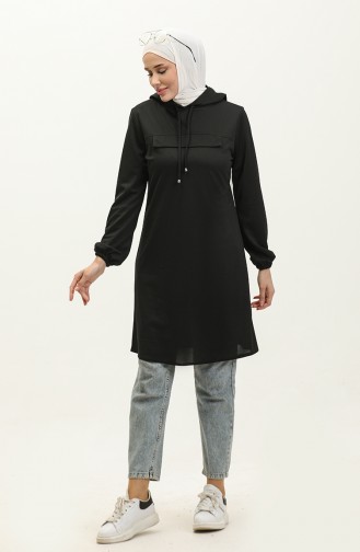 Hooded Tunic 1008-01 Black 1008-01