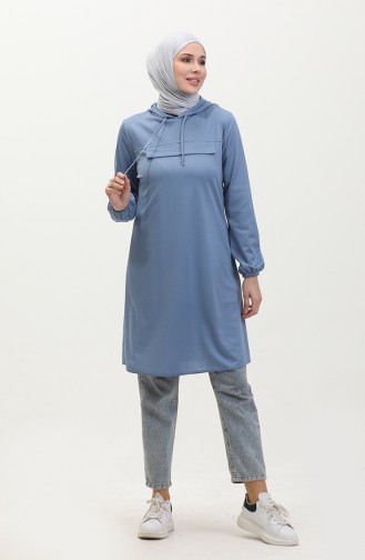 Hooded Tunic 1008-02 İce Blue 1008-02