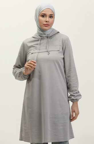 Hooded Tunic 1008-04 Gray 1008-04