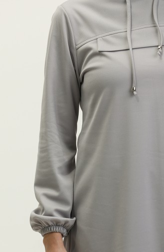 Hooded Tunic 1008-04 Gray 1008-04