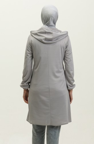 Hooded Tunic 1008-04 Gray 1008-04