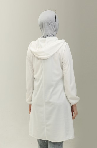 Hooded Tunic 1008-05 Ecru 1008-05