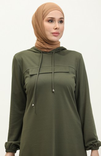 Tunique A Capuche 1008-06 Khaki 1008-06