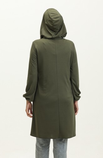 Kapüşonlu Tunik 1008-06 Haki