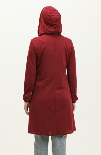 Hooded Tunic 1008-07 Cherry 1008-07