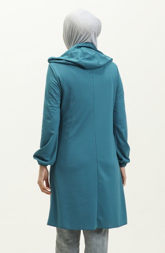 Hooded Tunic 1008-09 Turquoise 1008-09