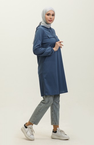 Tuniek Met Capuchon 1008-10 Indigo 1008-10