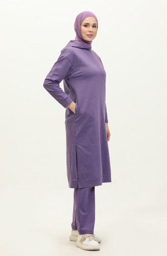 Hooded Sports Tunic 3007-36 Dark Lilac 3007-36