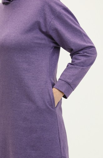 Hooded Sports Tunic 3007-36 Dark Lilac 3007-36