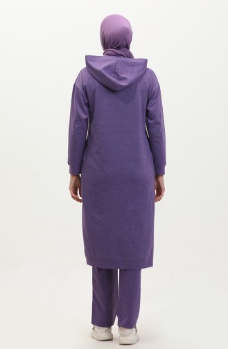 Hooded Sports Tunic 3007-36 Dark Lilac 3007-36