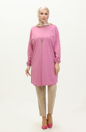 Basic-Tunika Mit Halskette 1659-01 Pink 1659-01