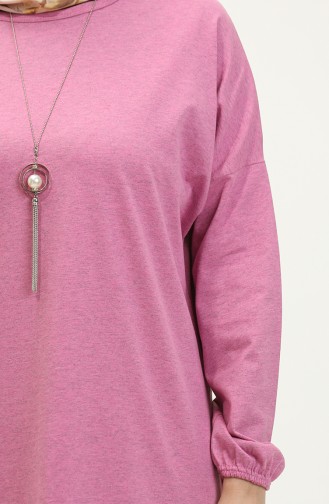 Basic NEcklace Tunic 1659-01 Pink 1659-01