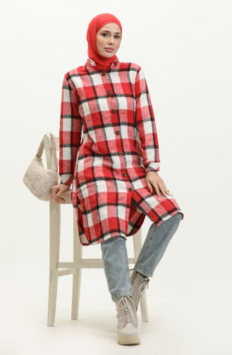 Lumberjack Cotton Tunic 1992-01 Red white 1992-01