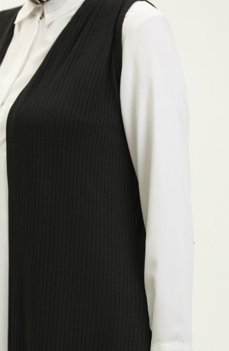 Seasonal Long Vest 1660-01 Black 1660-01