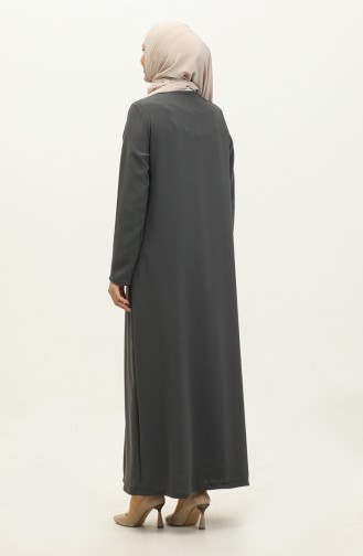 Abaya Abaya Wabenstoff 6868-02 Grau 6868-02