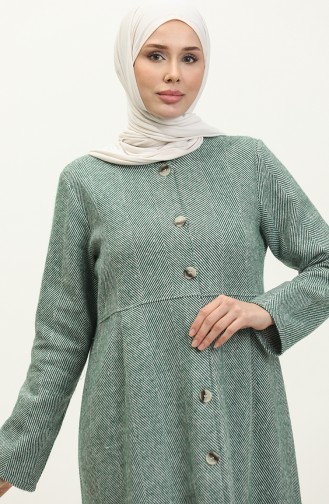 Herringbone Pattern Winter Cape 1228-04 Green 1228-04