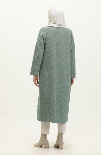 Herringbone Pattern Winter Cape 1228-04 Green 1228-04