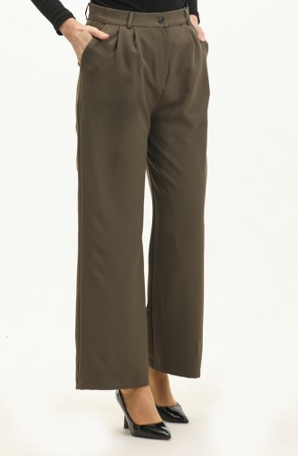 Pantalon Classique Avec Poches 3201-04 Khaki 3201-04