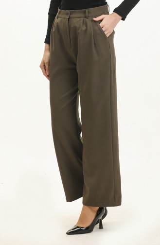 Pantalon Classique Avec Poches 3201-04 Khaki 3201-04
