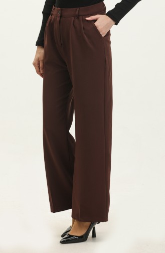 Pocketed Classic Trousers 3201-06 Brown 3201-06