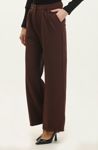 Pantalon Classique Avec Poches 3201-06 Marron 3201-06