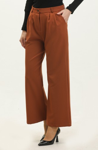 Pocketed Classic Trousers 3201-07 Brick Red 3201-07