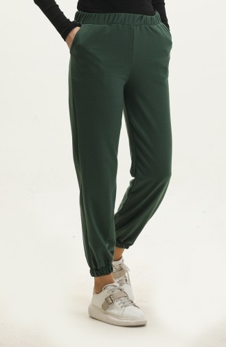 Pantalon De Jogging Avec Poches 0273-05 Vert Emeraude 0273-05