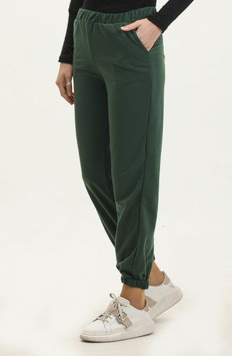 Pantalon De Jogging Avec Poches 0273-05 Vert Emeraude 0273-05