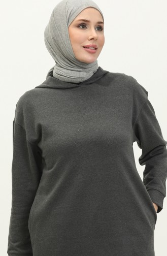 Hooded Sports Tunic 3007-30 Anthracite 3007-30