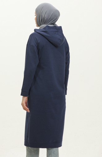 Hooded Sports Tunic 3007-31 Light Indigo 3007-31