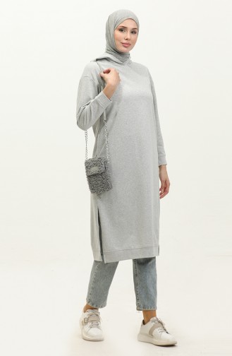 Hooded Sports Tunic 3007-32 Light Gray 3007-32