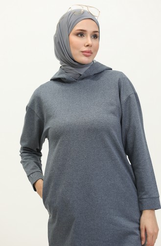 Hooded Sports Tunic 3007-34 Light Navy Blue 3007-34