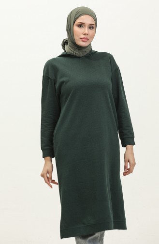 Hooded Sports Tunic 3007-35 Nefti Green 3007-35