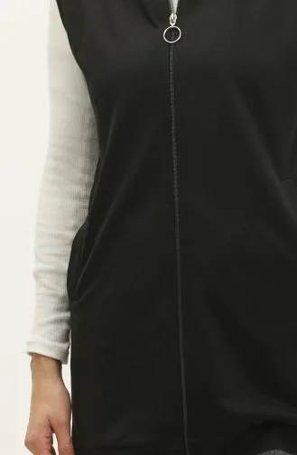 Gilet A Capuche Et Poche Femme 2101-04 Noir 2101-04