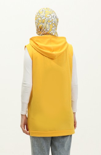 Hooded Women`s Pocket Vest 2101-05 Yellow 2101-05