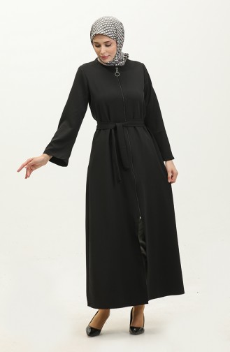 Abaya Met Ritssluiting 1892-01 Zwart 1892-01