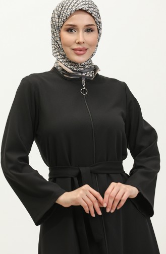 Abaya Met Ritssluiting 1892-01 Zwart 1892-01