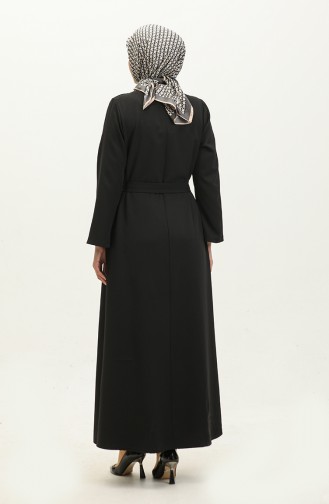 Abaya A Fermeture 1892-01 Noir 1892-01