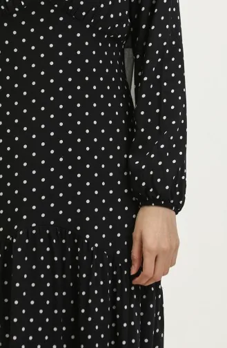 Robe à Pois 1899-01 Noir Et Blanc 1899-01