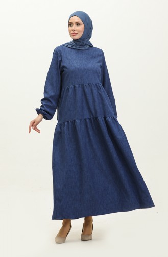 Robe Froncee 1993-02 Bleu Marine 1993-02