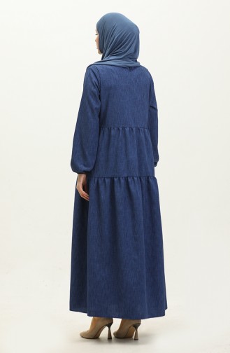 Robe Froncee 1993-02 Bleu Marine 1993-02