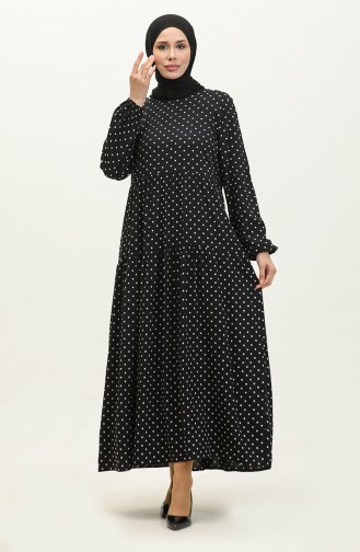 Polka Dot Kleid 1997-01 Schwarz Und Weiß 1997-01