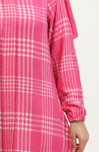 Plaid Tunic 1894-01 Pink 1894-01