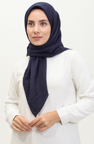 Crepe Scarf 90162-12 Navy Blue 90162-12