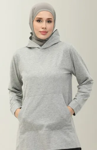 Kanguru Cep Eşofman Takım 20053A-02 Gri