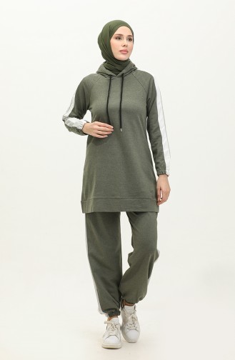 İkili Eşofman Takım 23024-02 Haki